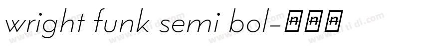 wright funk semi bol字体转换